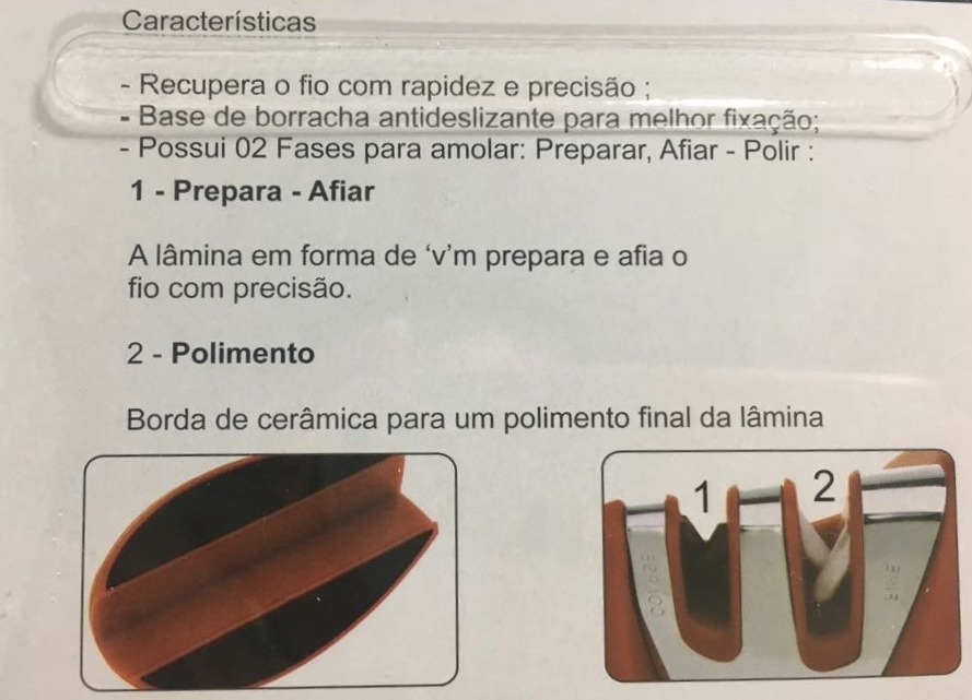 AFIADOR DE FACAS 2 NÍVEIS