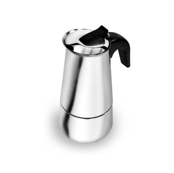 CAFETEIRA ITALIANA INOX LUXO 6 XÍCARAS