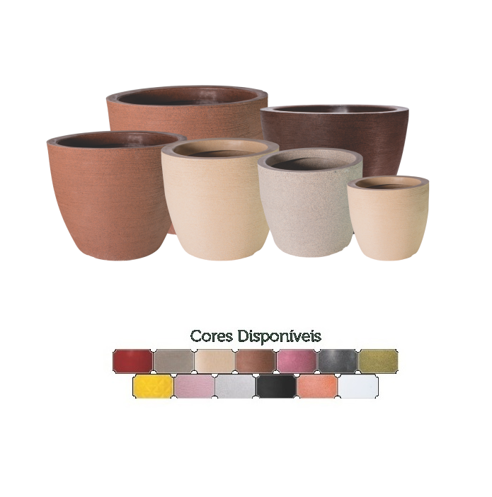 VASO REDONDO CONE 0 22X19CM ROTOPLAST